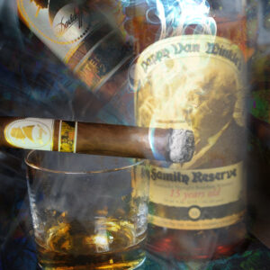 Davidoff Cigar with Pappy Van Winkle Bourbon Art